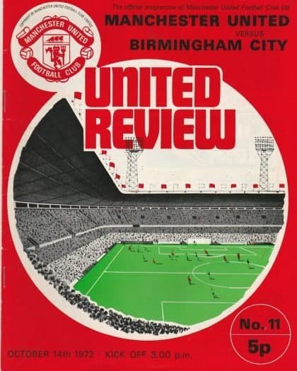 Manchester United v Birmingham City 14-Oct-1972