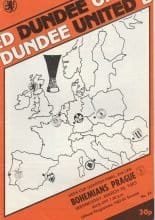 Dundee United v Bohemians Prague 16-Mar-1983