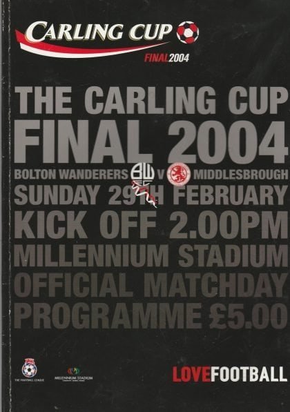 Bolton Wanderers v Middlesbrough 29-Feb-2004