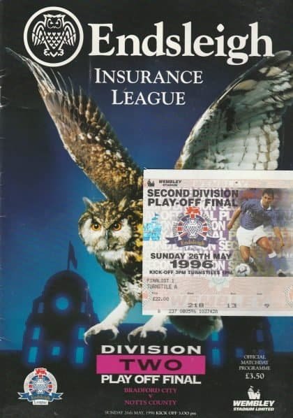 Bradford City v Notts County 26-May-1996