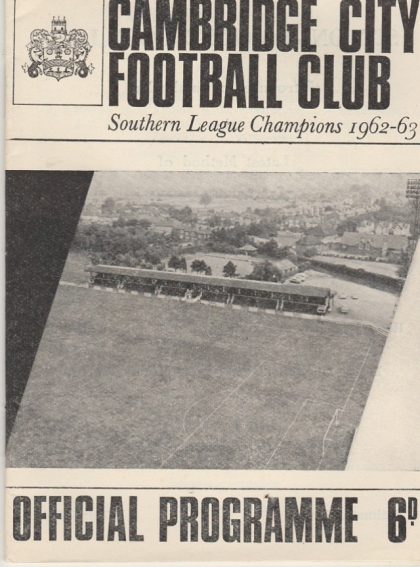 Cambridge City v Cambridge United 16-Nov-1965