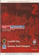 Cardiff City v Queens Park Rangers  25-May-2003