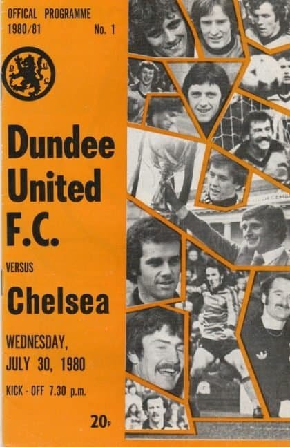 Dundee United v Chelsea 30-Jul-1980