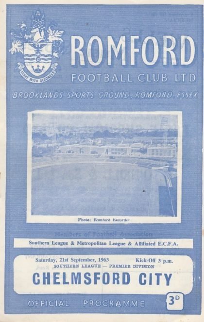 Romford v Chelmsford City 21-Sep-1963