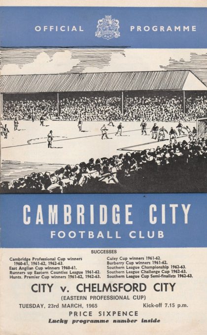 Cambridge City v Chelmsford City 23-Mar-1965