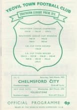 Yeovil Town v Chelmsford City 24-Mar-1973