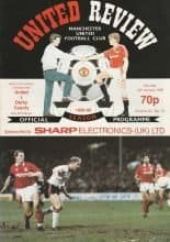 Manchester United v Derby County  13-Jan-1990