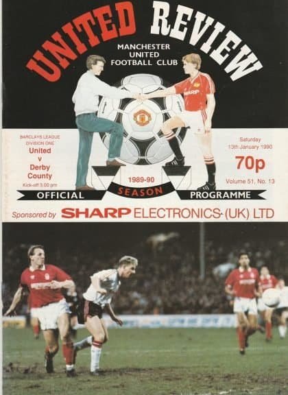 Manchester United v Derby County  13-Jan-1990