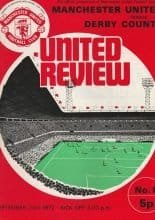 Manchester United v Derby County  23-Sep-1972