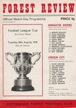 Doncaster Rovers v Lincoln City 24-Aug-1976