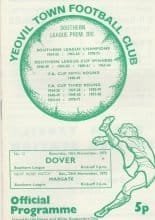 Yeovil Town v Dover  10-Nov-1973
