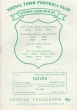 Yeovil Town v Dover 29-Nov-1972