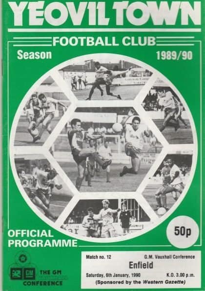 Yeovil Town v Enfield 06-Jan-1990