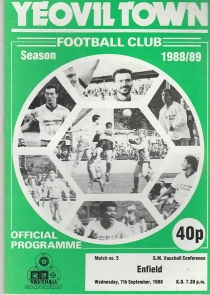 Yeovil Town v Enfield 07-Sep-1988