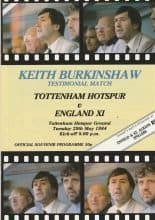 Tottenham Hotspur v England XI 29-May-1984