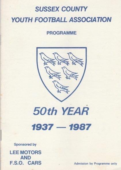 Sussex FA Youth v FA XI  1986-87