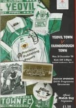 Yeovil Town v Farnborough Town 28-Dec-1998