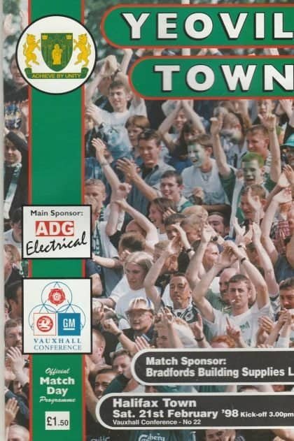 Yeovil Town v Halifax Town 21-Feb-1998