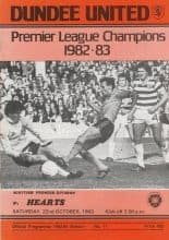 Dundee United v Heart of Midlothian 22-Oct-1983