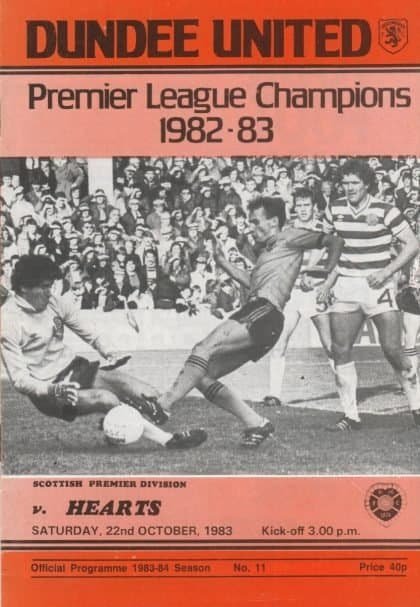 Dundee United v Heart of Midlothian 22-Oct-1983