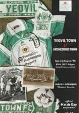 Yeovil Town v Hednesford Town  22-Aug-1998