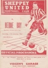 Sheppey United v Herne Bay   11-Jan-1964