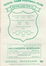 Yeovil Town v Hillingdon Borough 21-Oct-1972