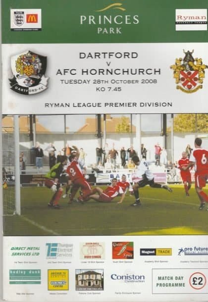 Dartford v AFC Hornchurch  28-Oct-2008