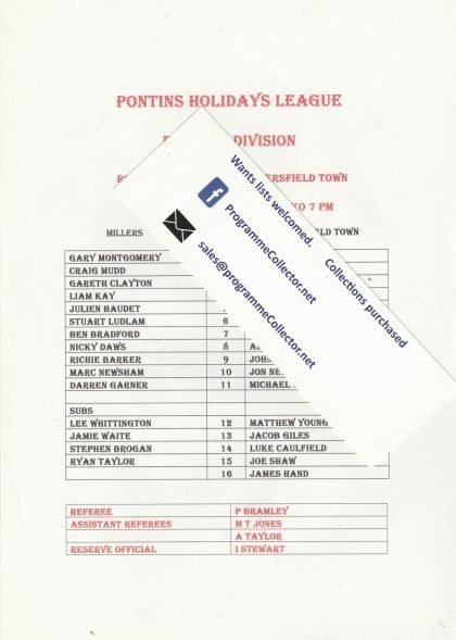 Rotherham United Reserves v Huddersfield Town Reserves 17-Mar-2004