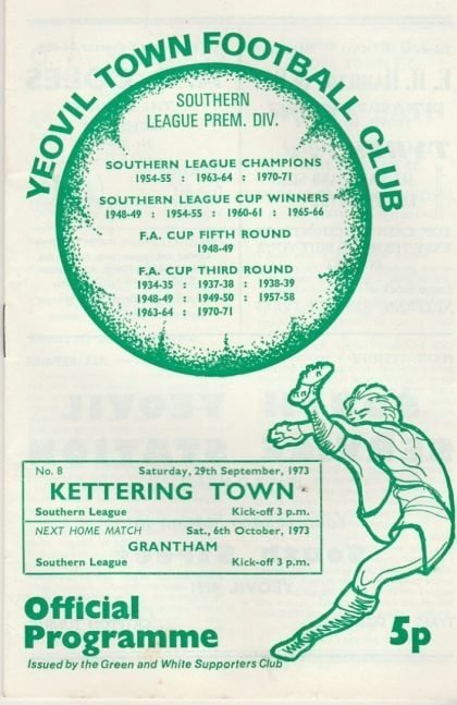 Yeovil Town v Kettering Town 29-Sep-1973