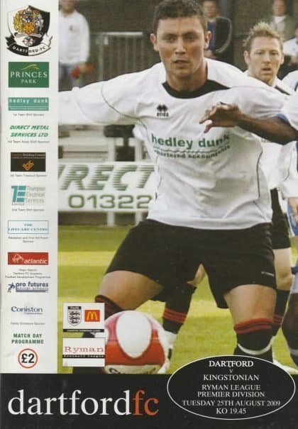 Dartford v Kingstonian  25-Aug-2009