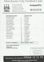 Manchester City Reserves v Liverpool Reserves 2000-01