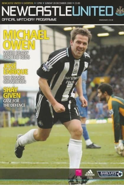 Newcastle United v Liverpool 28-Dec-2008
