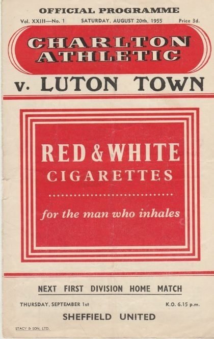 Charlton Athletic v Luton Town 20-Aug-1955
