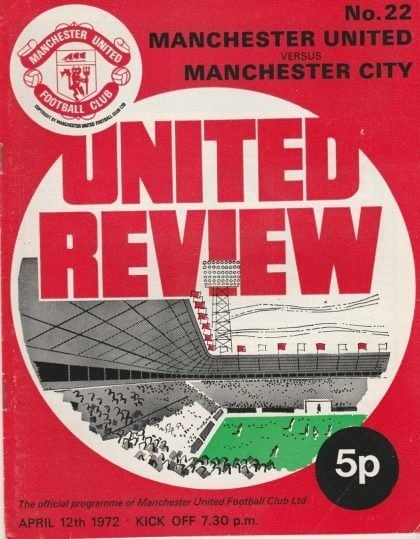 Manchester United v Manchester City 12-Apr-1972