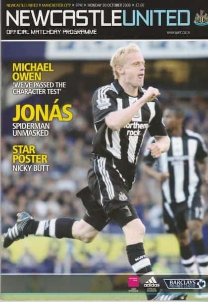 Newcastle United v Manchester City 20-Oct-2008