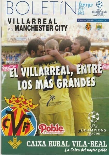 Villarreal v Manchester City  02-Nov-2011