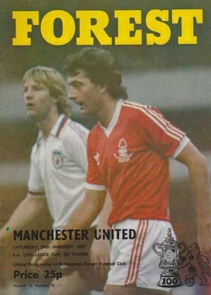 Nottingham Forest v Manchester United 14-Jan-1981