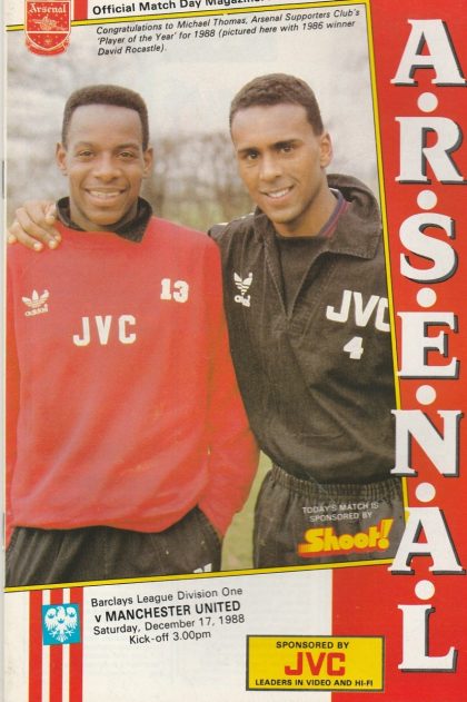 Arsenal v Manchester United 17-Dec-1988