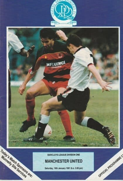 Queens Park Rangers v Manchester United 19-Jan-1991