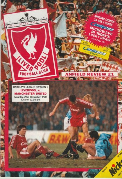 Liverpool v Manchester United 23-Dec-1989