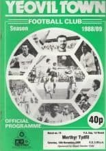 Yeovil Town v  Merthyr Tydfil  19-Nov-1988