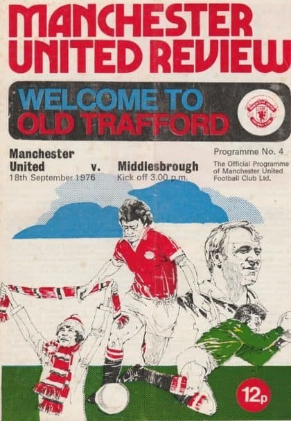 Manchester United v Middlesbrough 18-Sep-1976