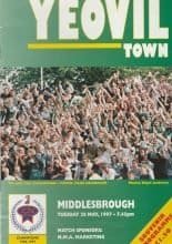 Yeovil Town v Middlesbrough  20-May-1997