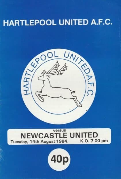 Hartlepool United v Newcastle United 14-Aug-1984