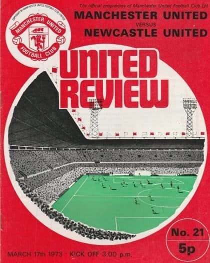 Manchester United v Newcastle United  17-Mar-1973
