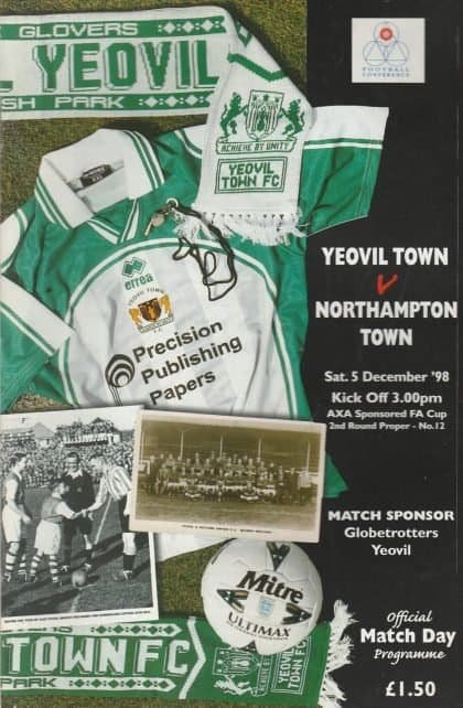Yeovil Town v Northampton Town  05-Dec-1998