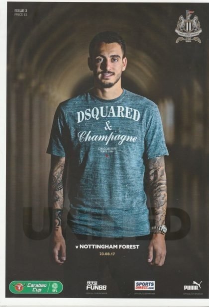 Newcastle United v Nottingham Forest 23-Aug-2017