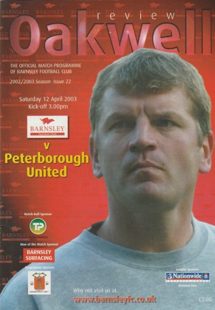 Barnsley v Peterborough United 12-Apr-2003