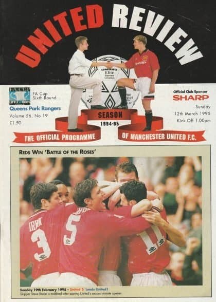 Manchester United v Queens Park Rangers 12-Mar-1995